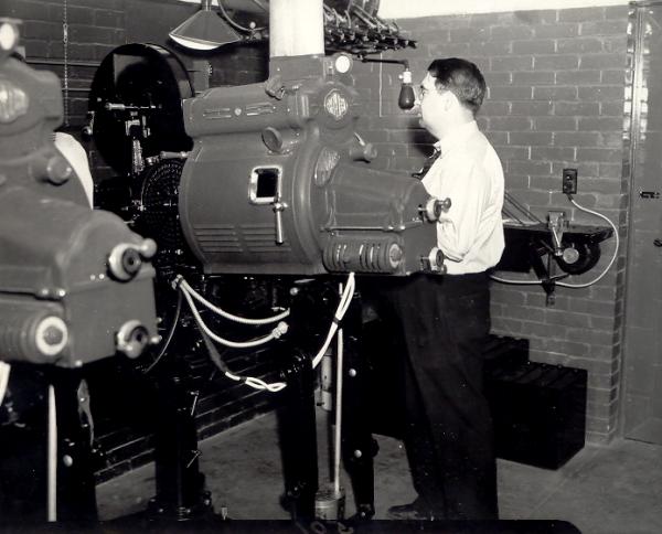 Big Rapids Cinema - PROJECTION BOOTH FROM JOHN MCDOWELL